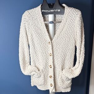 Zenana Outfitters Cream Cardigan Sweater